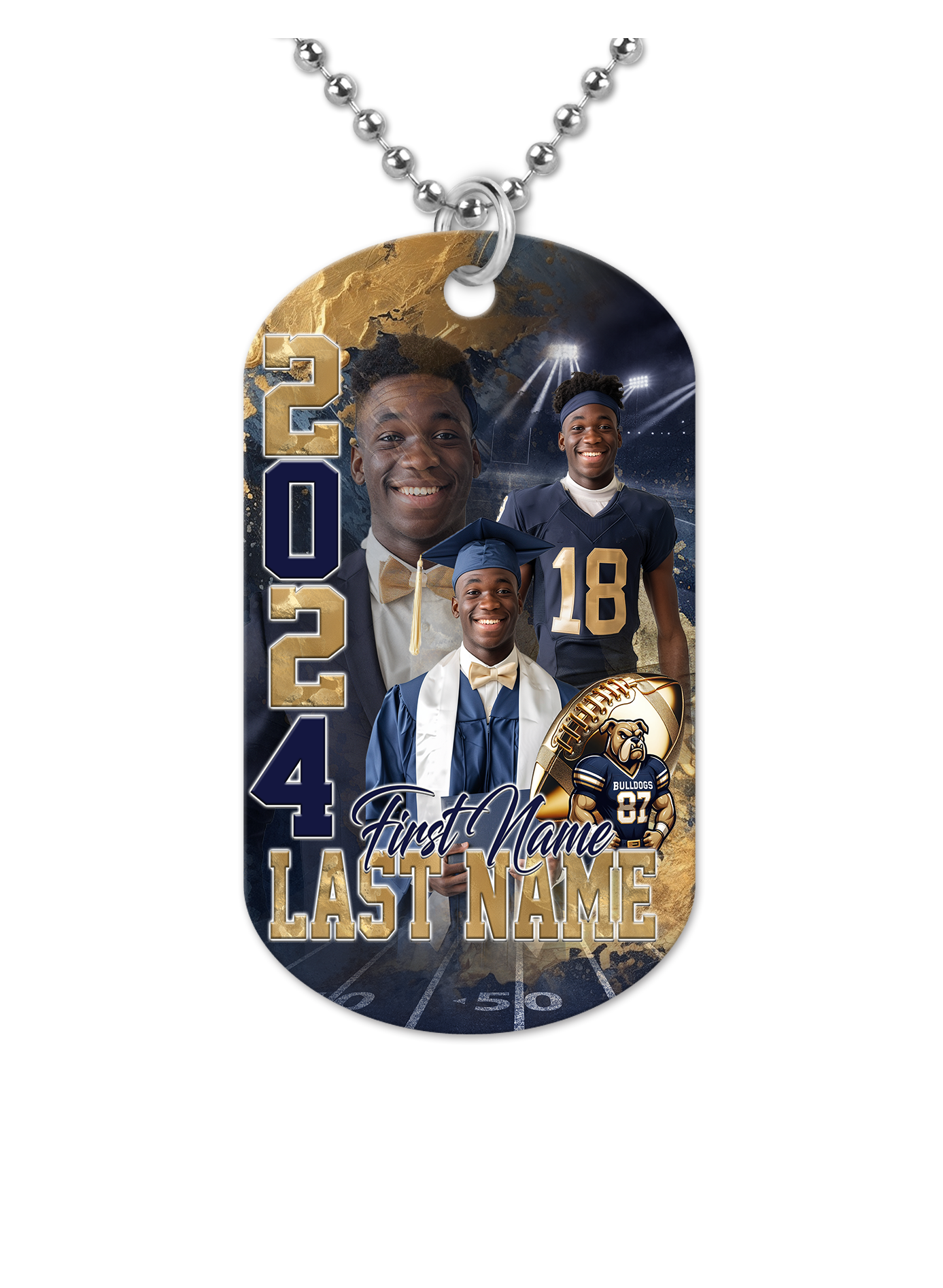 KUSTOM (CUSTOM) GRADUATION DOG TAG