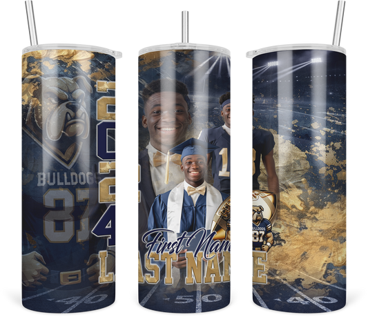 KUSTOM (CUSTOM) GRADUATION 20OZ. SKINNY TUMBLER