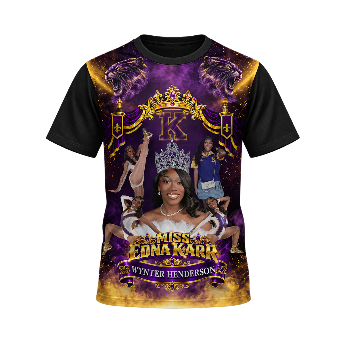BLACKOUT SUBLIMATION T-SHIRT - MISS EDNA KARR