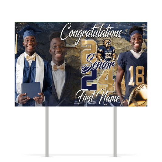 KUSTOM (CUSTOM) GRADUATION YARD SIGN