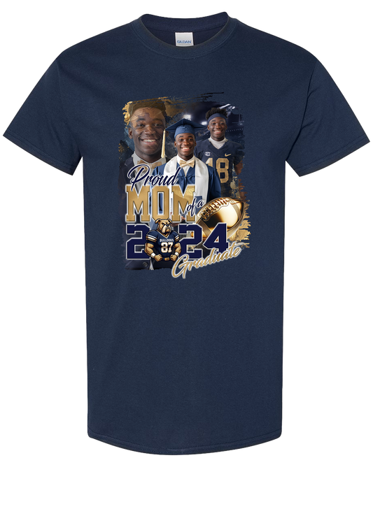 YOUTH GRAD CENTER FRONT DESIGN COLOR SHORT SLEEVE T-SHIRT